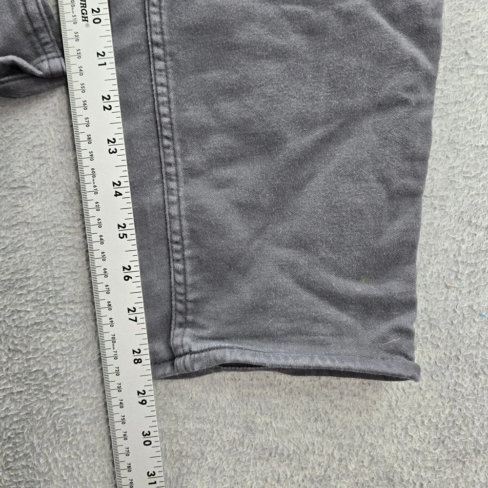 Banana Republic Men Jeans 34X30 Gray Denim Tapered Mid Rise Pockets Adult